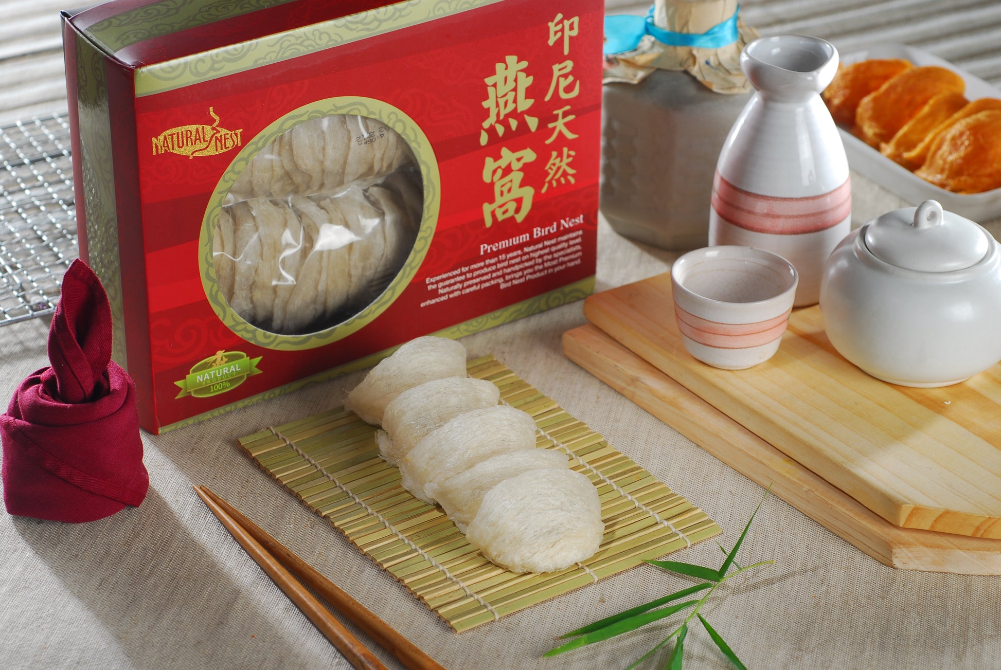 DRIED White SUPER, white bird nest